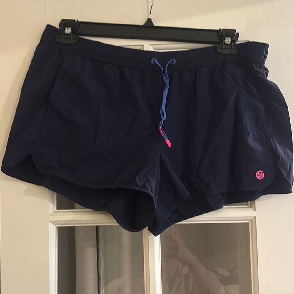 Lilly Pulitzer Blue Athletic Ocean Board Shorts Lightweight Relaxed Fit
